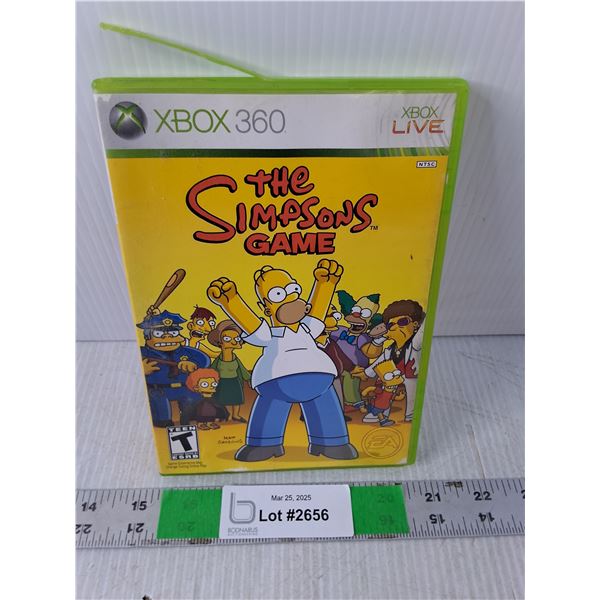 Xbox 360 Simpsons Game