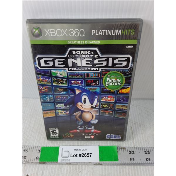 Xbox 360 Sonic Genesis Game