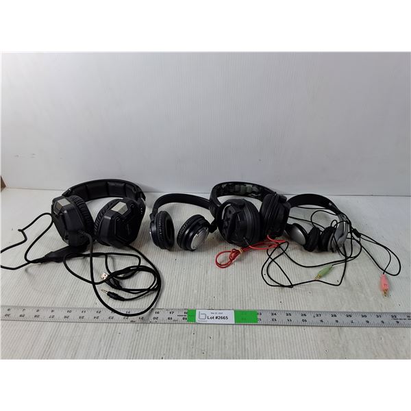 (4) Headphones- Soundtsage, JVC, Misc.