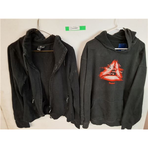 (2) XL Sweaters- Bench, Broken Zipper & Reebok