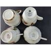 Image 2 : (4) Tea Cup & Plate Sets- Bone China, Ceramic