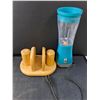 Image 2 : Hamilton- Beach Personal Blender- Powers On, Wood Napkin Holder with Salt & Pepper Shaker, Register