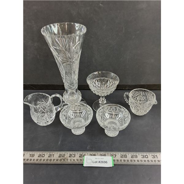 Assorted Crystal Dishes Lot
