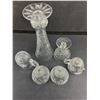 Image 2 : Assorted Crystal Dishes Lot