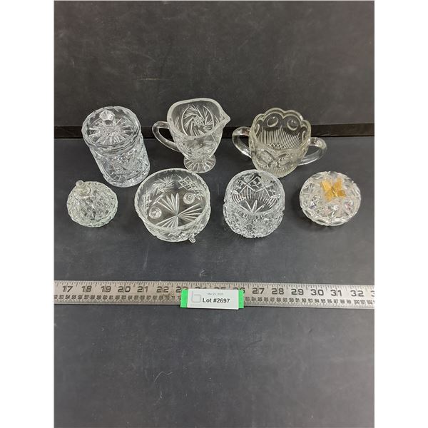 Assorted Crystal Dishes Lot