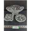 Image 1 : (3) Crystal Dishes