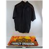 Image 1 : Harley Davidson Short Sleeved Large Shirt & Towel 54" x 27"
