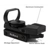 Image 4 : RIORAND AIRSOFT TACTICAL 4 RETICLE RED DOT OPEN REFLEX SIGHT WITH WEAVER-PICATINNY RAIL MOUNT FOR 22