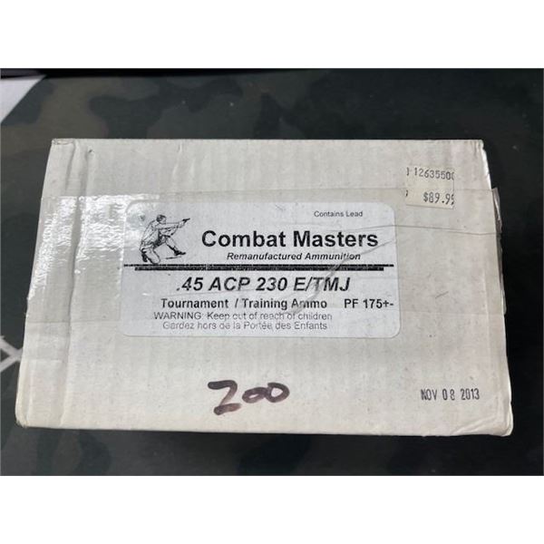 CANADIAN BDX COMPAT MASTERS .45 ACP 230 E/TMJ 200pcs