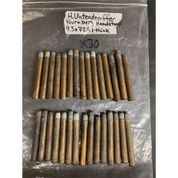 30 - H. UNTENDOERFFER NURNBERS CARTRIDGES