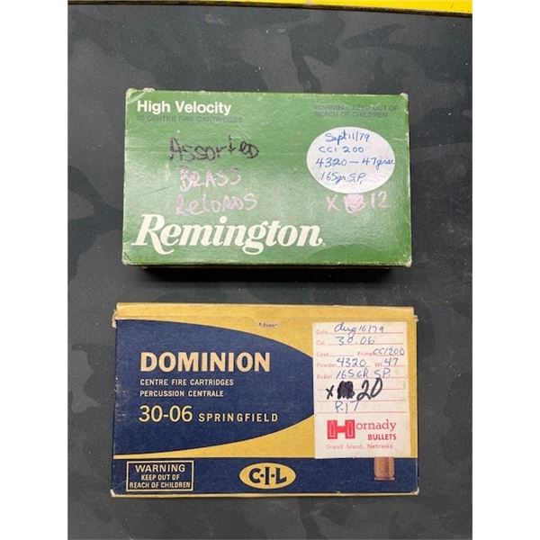 ASSORTED 30-06 RELOADS