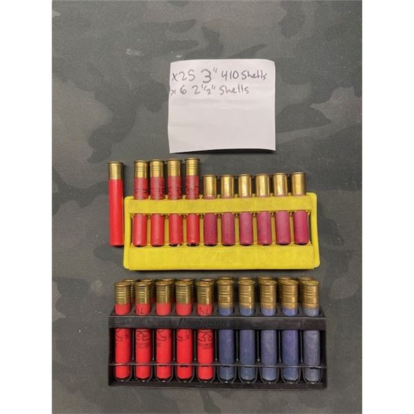 UNPACKAGED .410ga - VARIOUS SIZES