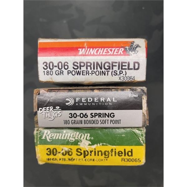 ASSORTED NEW 30-06 CARTRIDGES