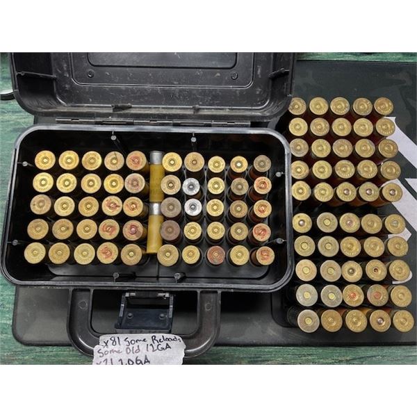 ASSORTED RELOADED 12 & 20ga SHOT SHELLS & SLUGS