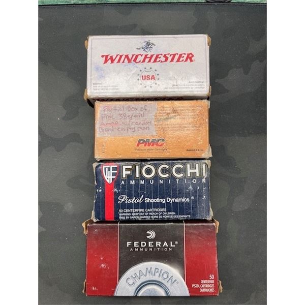 ASSORTED 357 & 38 SPL AMMO & CASINGS