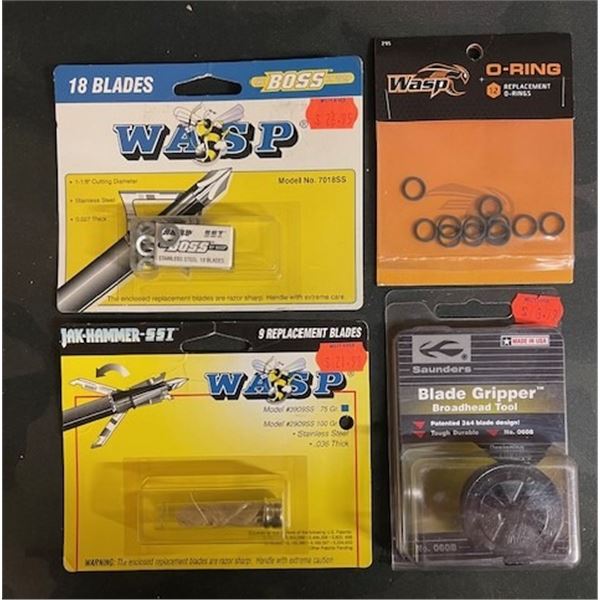 ASSORTED WASP  REPLACEMENT BLADES & O-RINGS