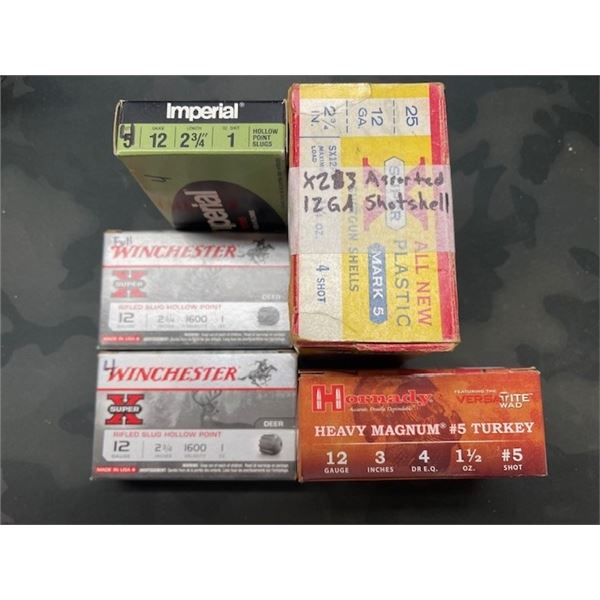 ASSORTED 12ga 2 3/4in SHOT SHELLS & SLUGS