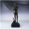 Image 1 : Bronze Joan of Arc Statue, Mounted on Stone Base