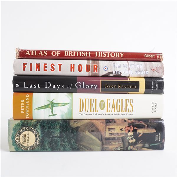 5pc British History and Warfare Hardcover Books