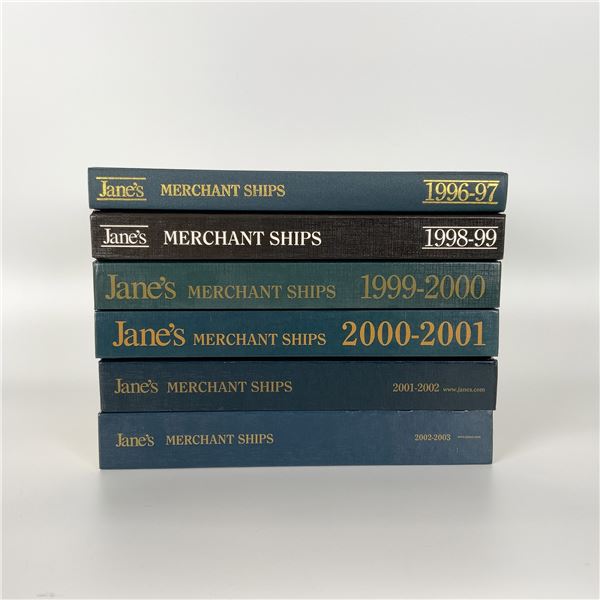 Set of 6 Jane Merchant Ships Reference Books 1996-2003