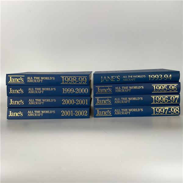 8 Jane All the Worlds Aircraft Reference Books 1993-2002