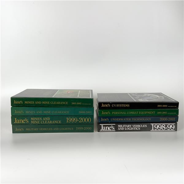 8 Jane Defense Reference Books Military Equipment, Logistics