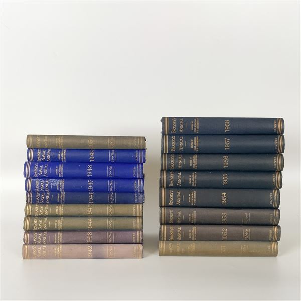 17 Brassey Annual Military Reference Books 1942-1958