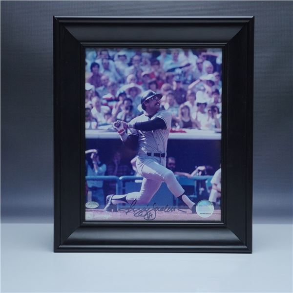 Framed Reggie Jackson Signed Photo with COA