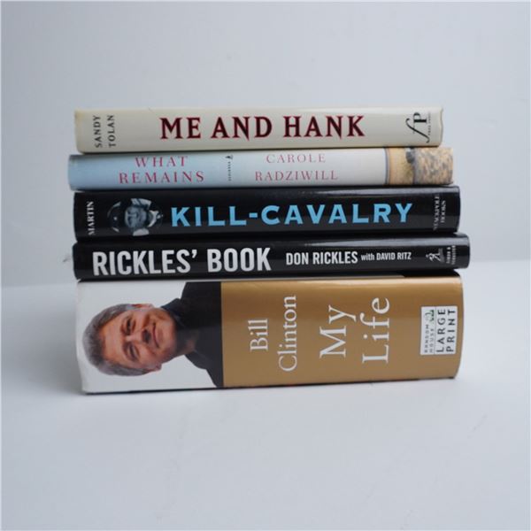 5pc Book Collection of Memoirs, History & Biography