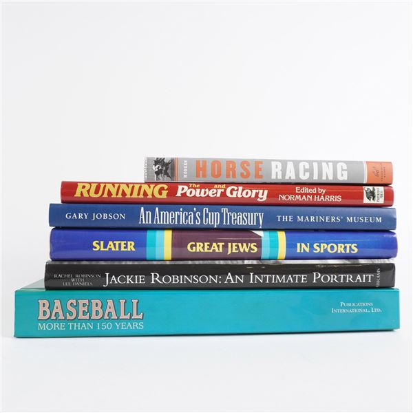 6pc Sports Legends and Historic Triumphs Book Collection