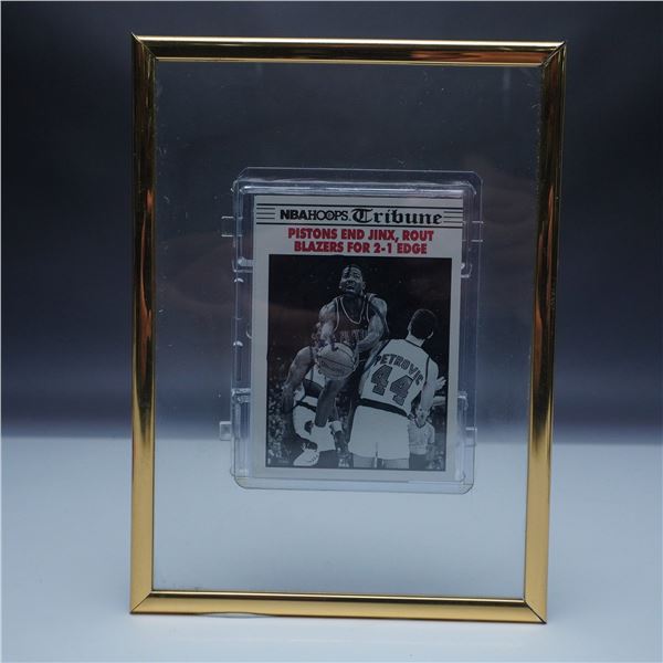 Joe Dumars Autographed NBA Hoops Tribune Basketball Card