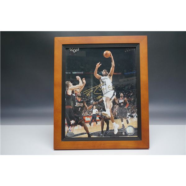 Tim Duncan Autographed Framed Photograph with COA
