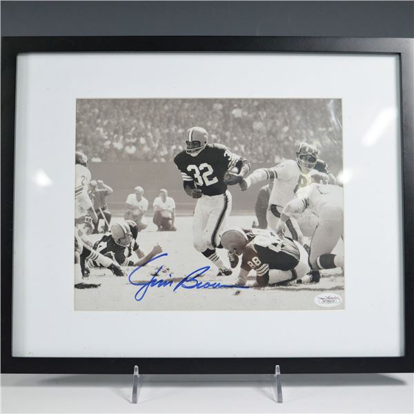 Jim Brown, Football Photo, Autographed