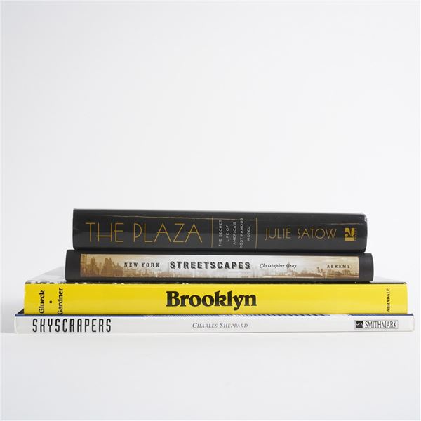 4pc Books on Architectural and Urban History of New York