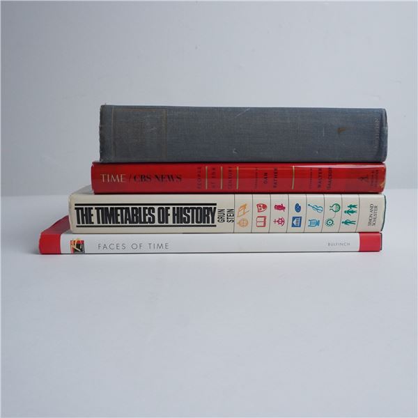 4pc Hardcover Books on History and Biography