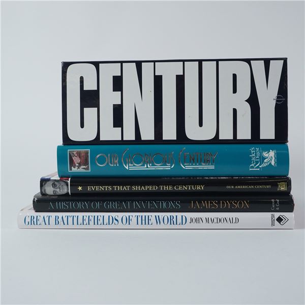 5pc 20th-Century History Book Collection
