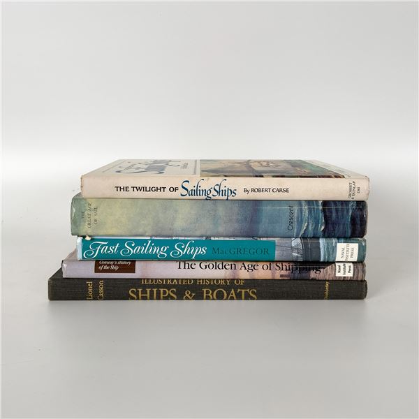 Collection of 5 Books on Sailing Ships and Maritime History