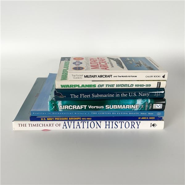 7pc Military Aircraft and Navy Warfare Books