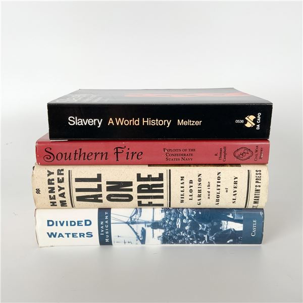 Set of 4 Books on Slavery, Abolition, and the Civil War