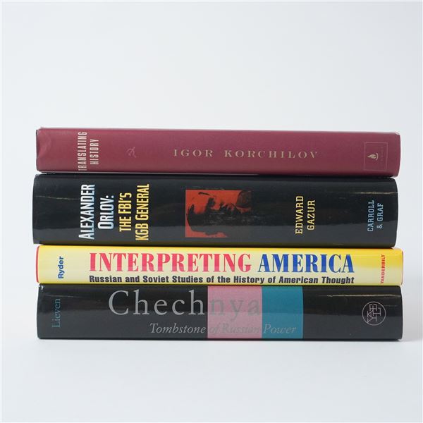 4pc Books on Cold War, Russian History, and Intelligence