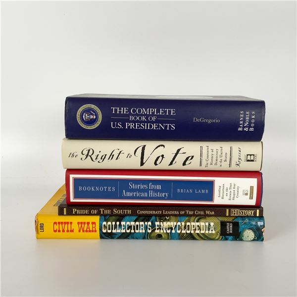 5pc American History and Civil War Books