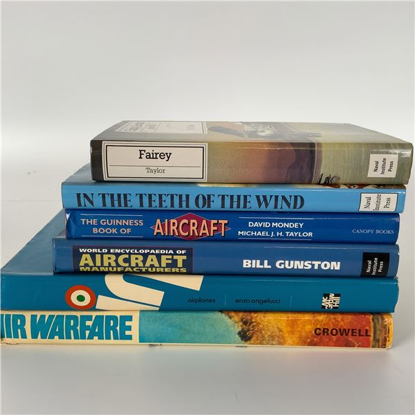 6 Aviation and Aircraft Books, Military and Historical Focus