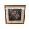 Image 1 : Vintage Framed Copper Bull Fighting Scene