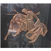 Image 2 : Vintage Framed Copper Bull Fighting Scene
