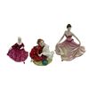 Image 1 : 3 Vintage Royal Doulton Porcelain Figurines: Home Again, Kirsty, & Pretty Ladies