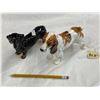 Image 3 : 2 Vintage Royal Doulton Porcelain Dog Figurines: HN 1128 & HN 1036