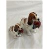 Image 2 : 2 Vintage Royal Doulton Porcelain Dogs With Pheasants Figurines: HN 1029 & HN 1028