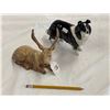 Image 2 : 2 Vintage Beswick Porcelain Animals: Dog & Elk