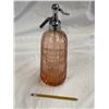 Image 2 : Antique Pink Glass Country Club Beverage Co. Vancouver B.C. Seltzer Bottle