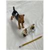 Image 2 : 2 Vintage Royal Doulton Porcelain Dog Figurines:
